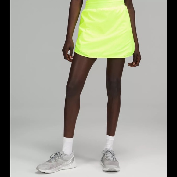 lululemon athletica Dresses & Skirts - NWT Hotty Hot High-Rise Skirt Long Highlight Yellow 4